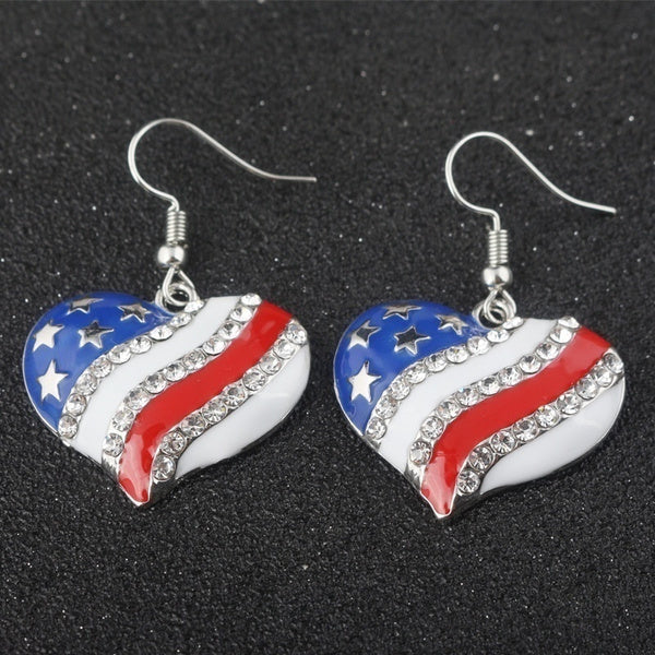 American Flag USA Earrings - America, Heart, Star, Sandal, Hat, Uncle Sam, 4th of July, Fourth of July, Independence Day