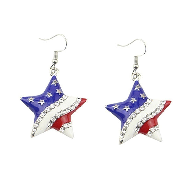 American Flag USA Earrings - America, Heart, Star, Sandal, Hat, Uncle Sam, 4th of July, Fourth of July, Independence Day