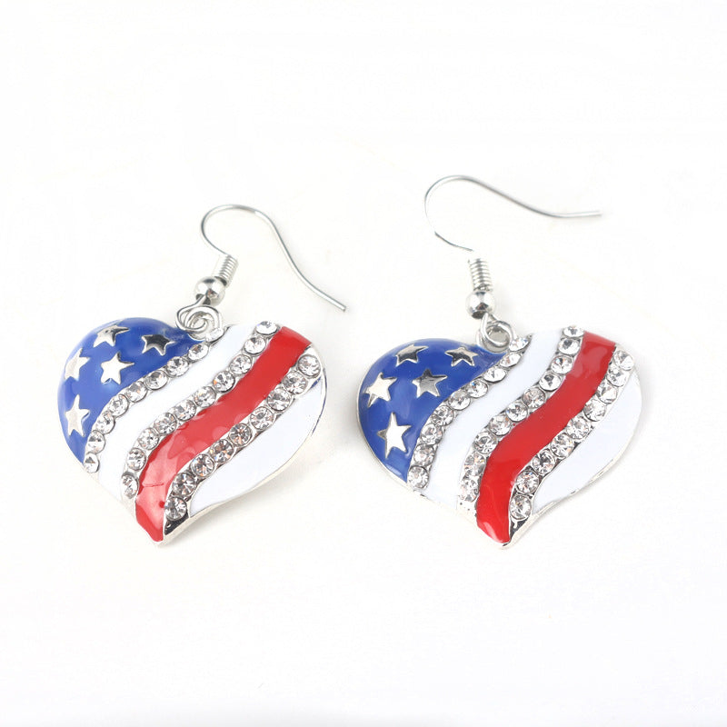 American Flag USA Earrings - America, Heart, Star, Sandal, Hat, Uncle Sam, 4th of July, Fourth of July, Independence Day