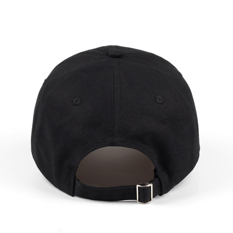 Cute Little Smiley Face Baseball Cap/Hat, Happy Black & White Good Vibes