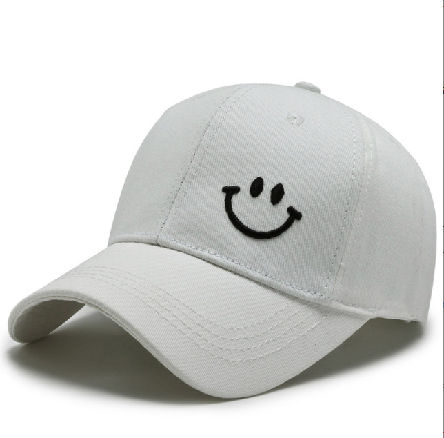 Smiley Face Baseball Cap/Hat Low Profile, Happy Good Vibes