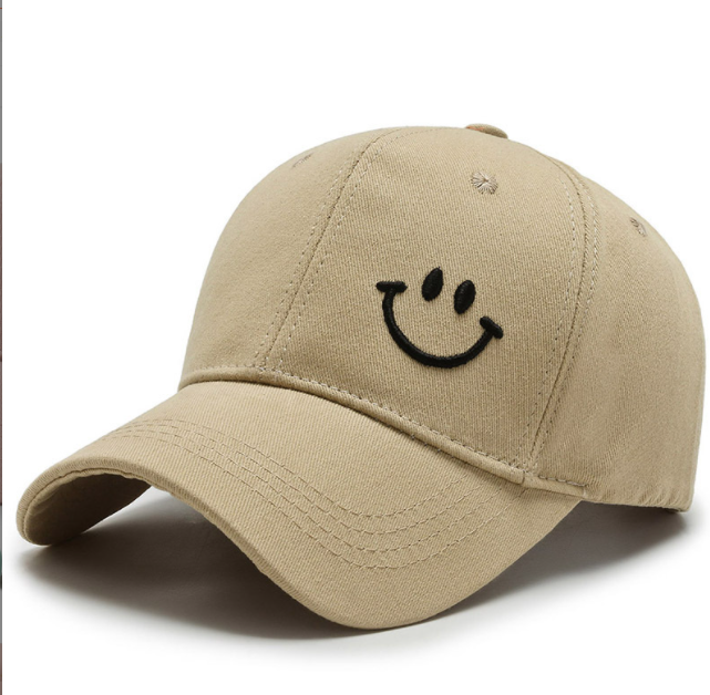 Smiley Face Baseball Cap/Hat Low Profile, Happy Good Vibes