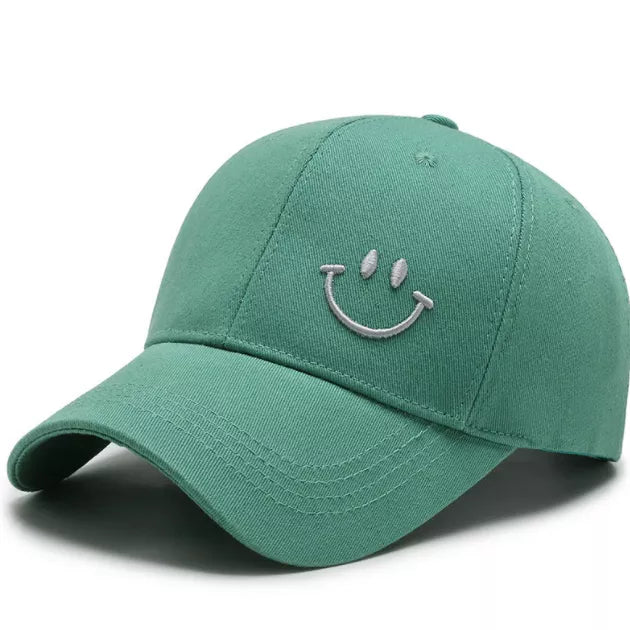 Smiley Face Baseball Cap/Hat Low Profile, Happy Good Vibes