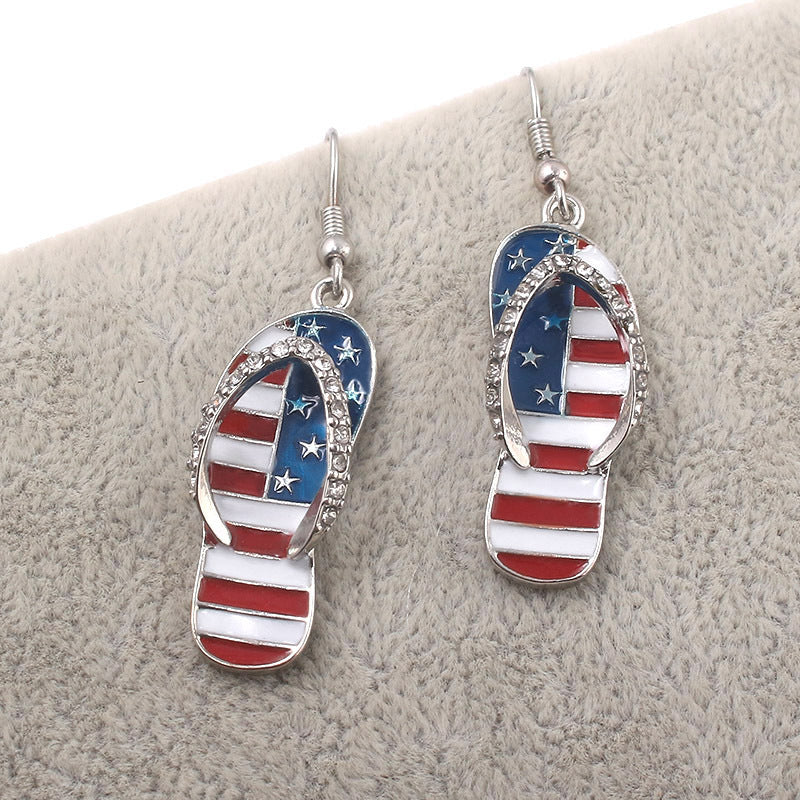 American Flag USA Earrings - America, Heart, Star, Sandal, Hat, Uncle Sam, 4th of July, Fourth of July, Independence Day